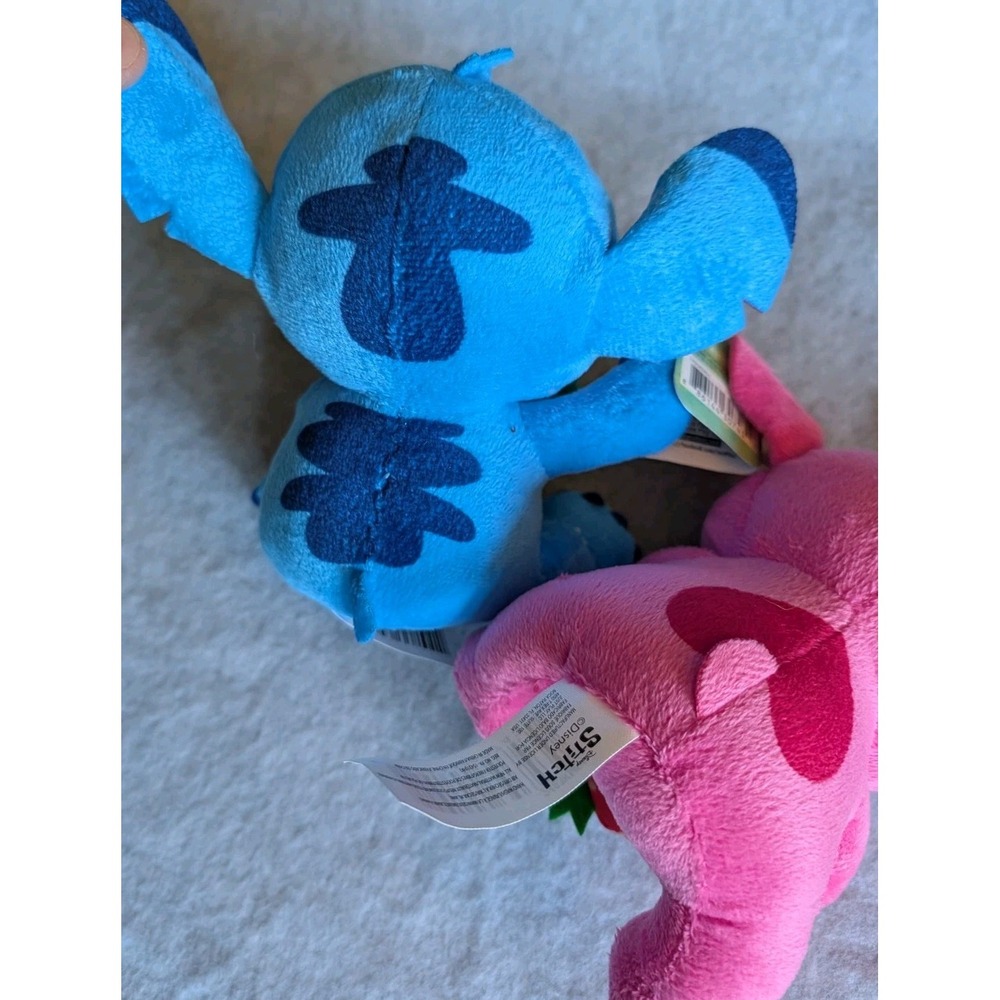 Feed Me Stitch Disney Plush Pink Angel eating Strawberry & Stitch Eating Avocado - Picture 6 of 13